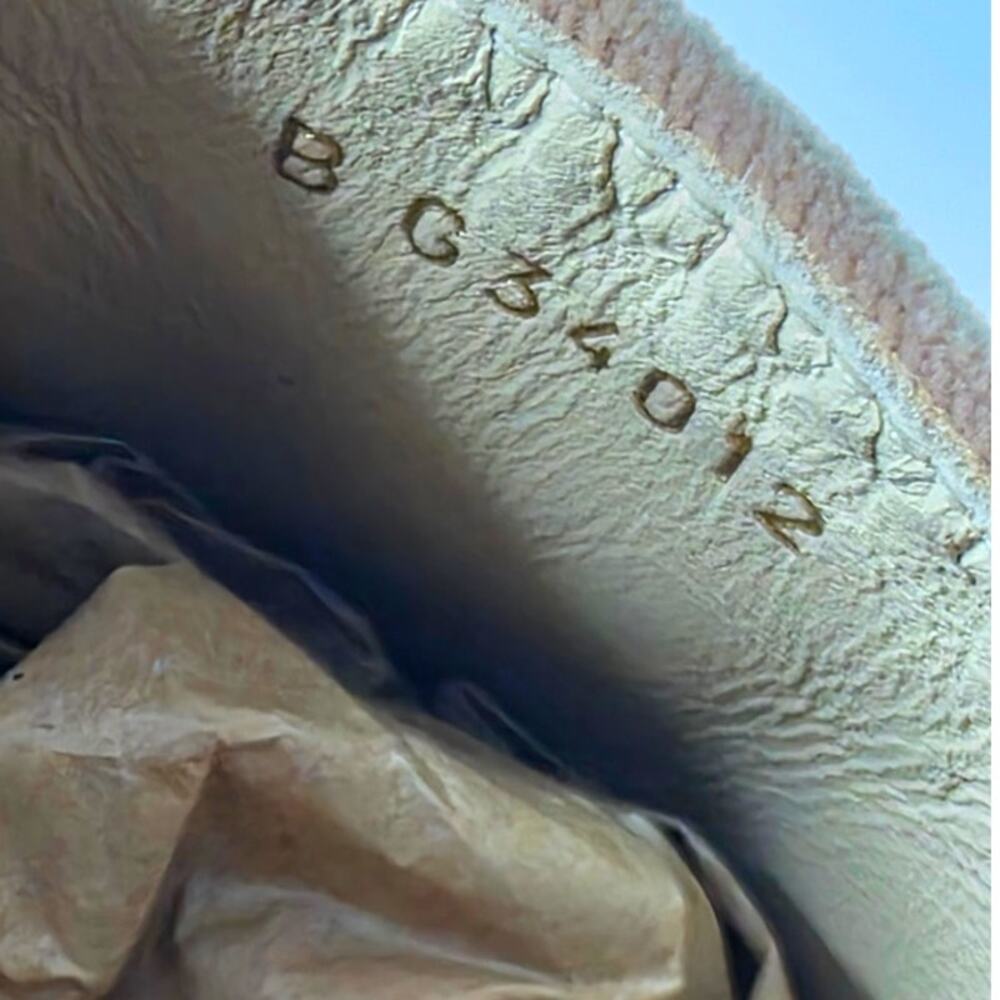 Authentic CHANEL Velvet Logo Espadrilles Beige Taupe Black Cap Toe Flats EU 38 - Picture 7 of 11